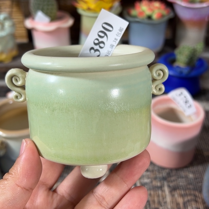 口6高7 手工花盆满30包邮