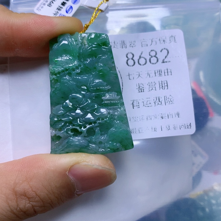 翡翠未镶嵌颈饰R**E翡翠