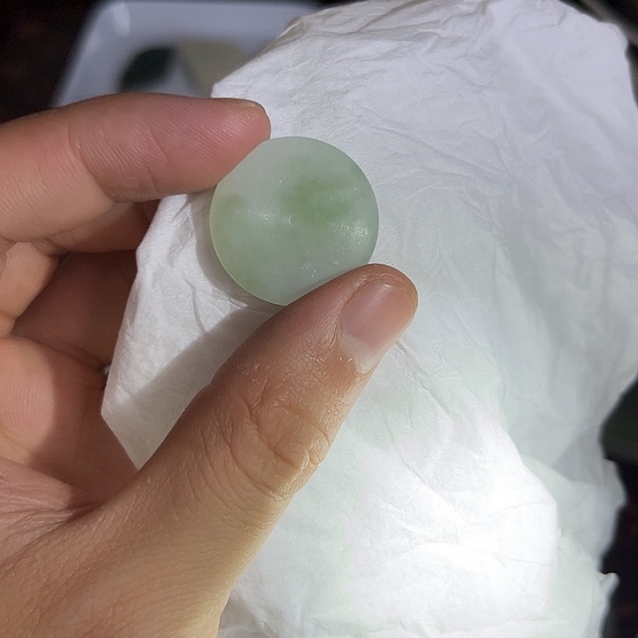 未镶嵌定制翡翠晴底平安扣