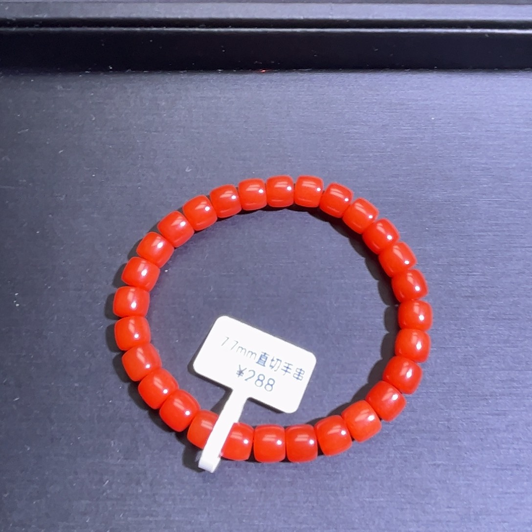 手链未镶嵌南红玛瑙7直切