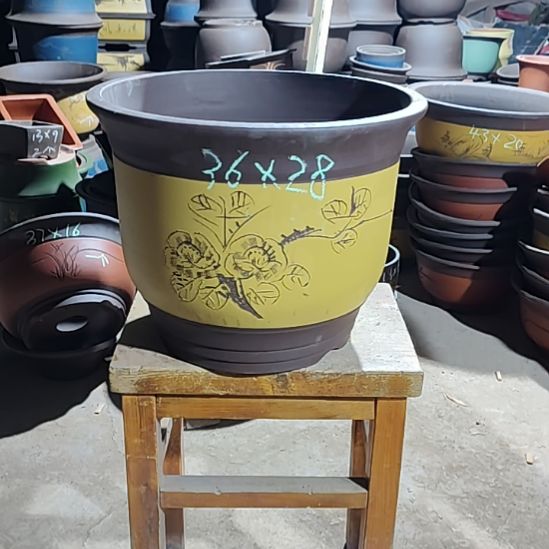 無***極宜兴紫砂花盆清仓库清仓处理