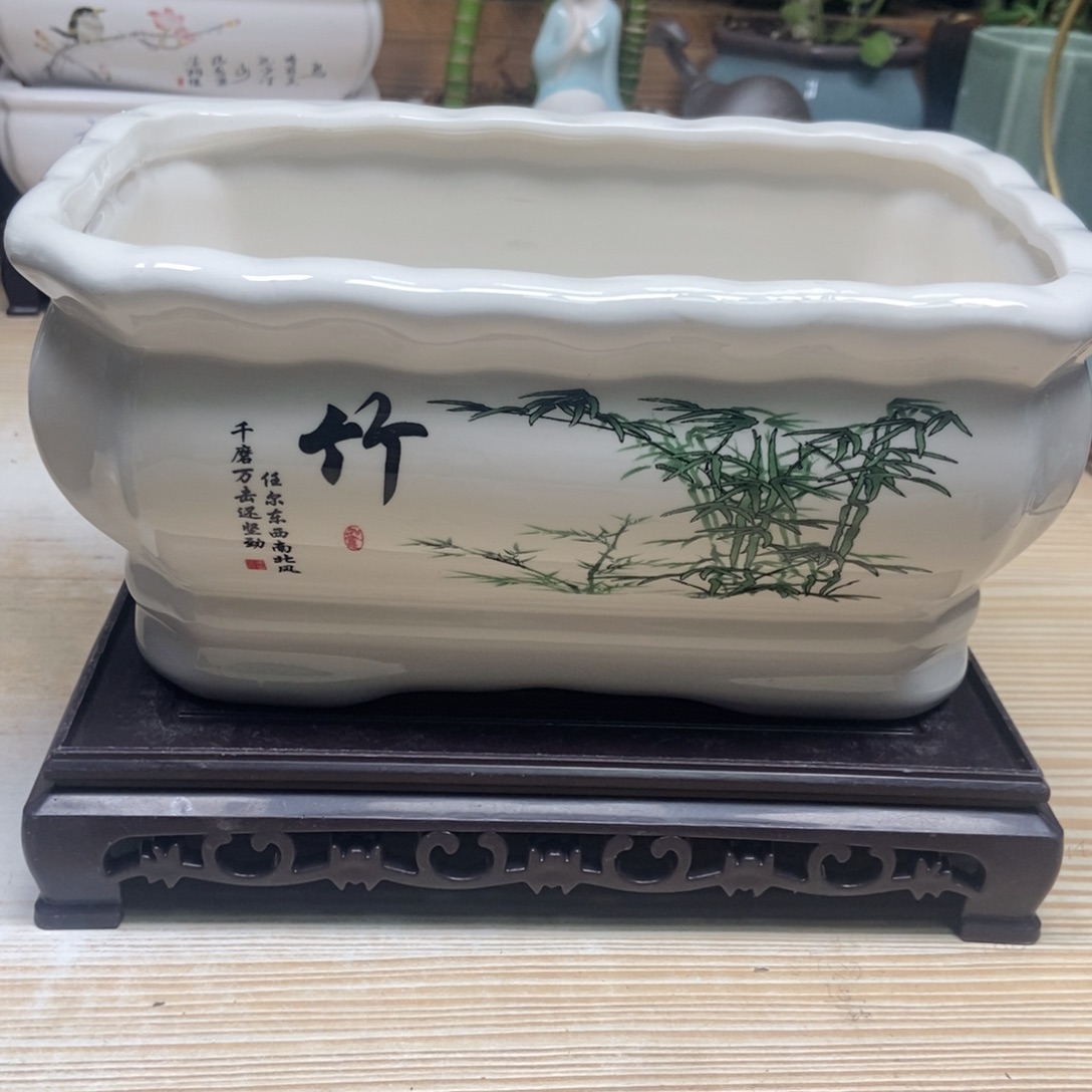 瓷片陶瓷花盆陶瓷艺术