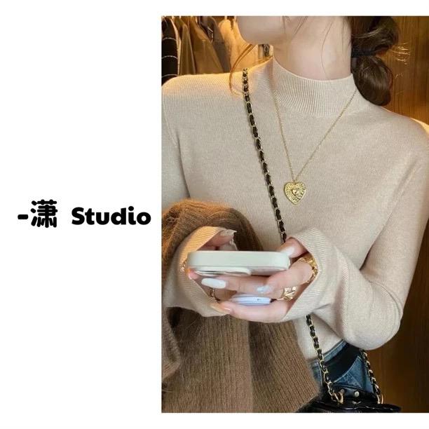 【25内搭系列】软绵绵内搭半高领打底衫保暖108-1