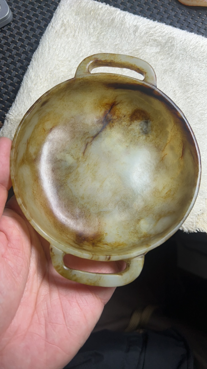 和田玉摆件大笔洗