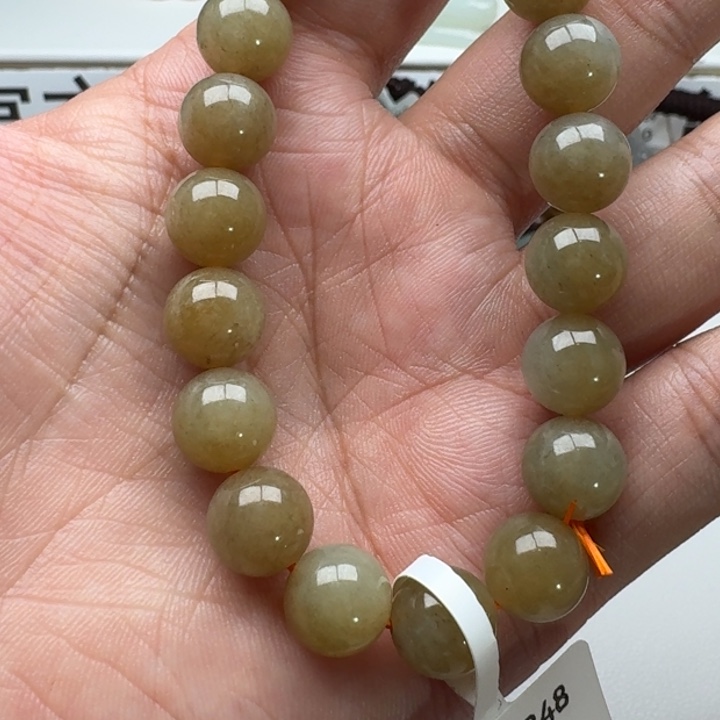 和田玉手串未镶嵌2