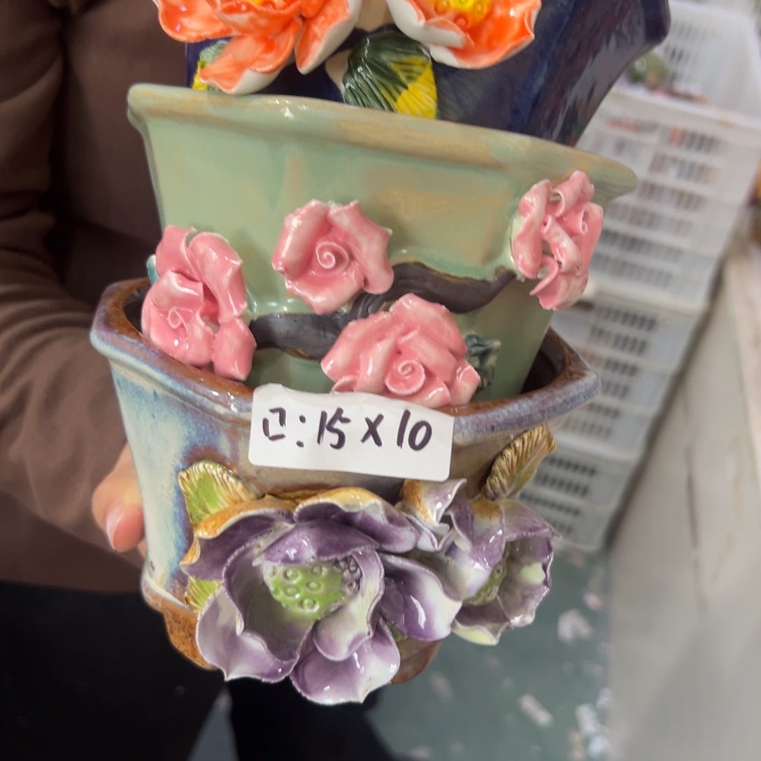 满20米秒退拉黑花盆