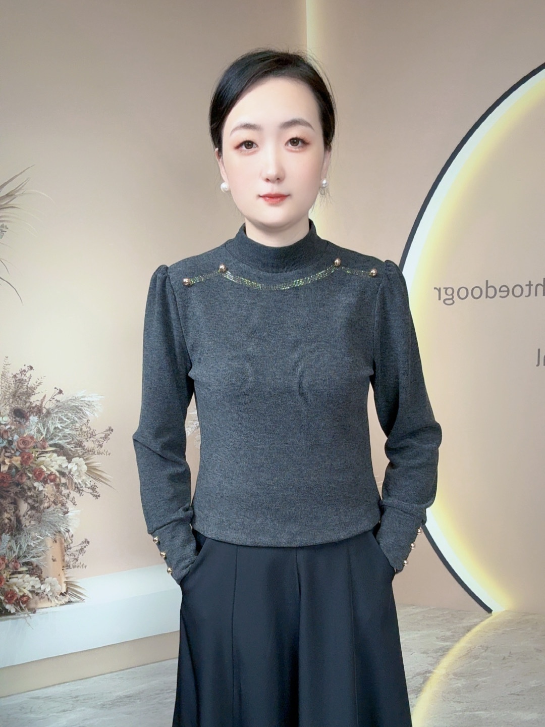 2025秋冬双面绒打底衫半高领气质上衣女内搭小衫时尚显瘦百搭T恤