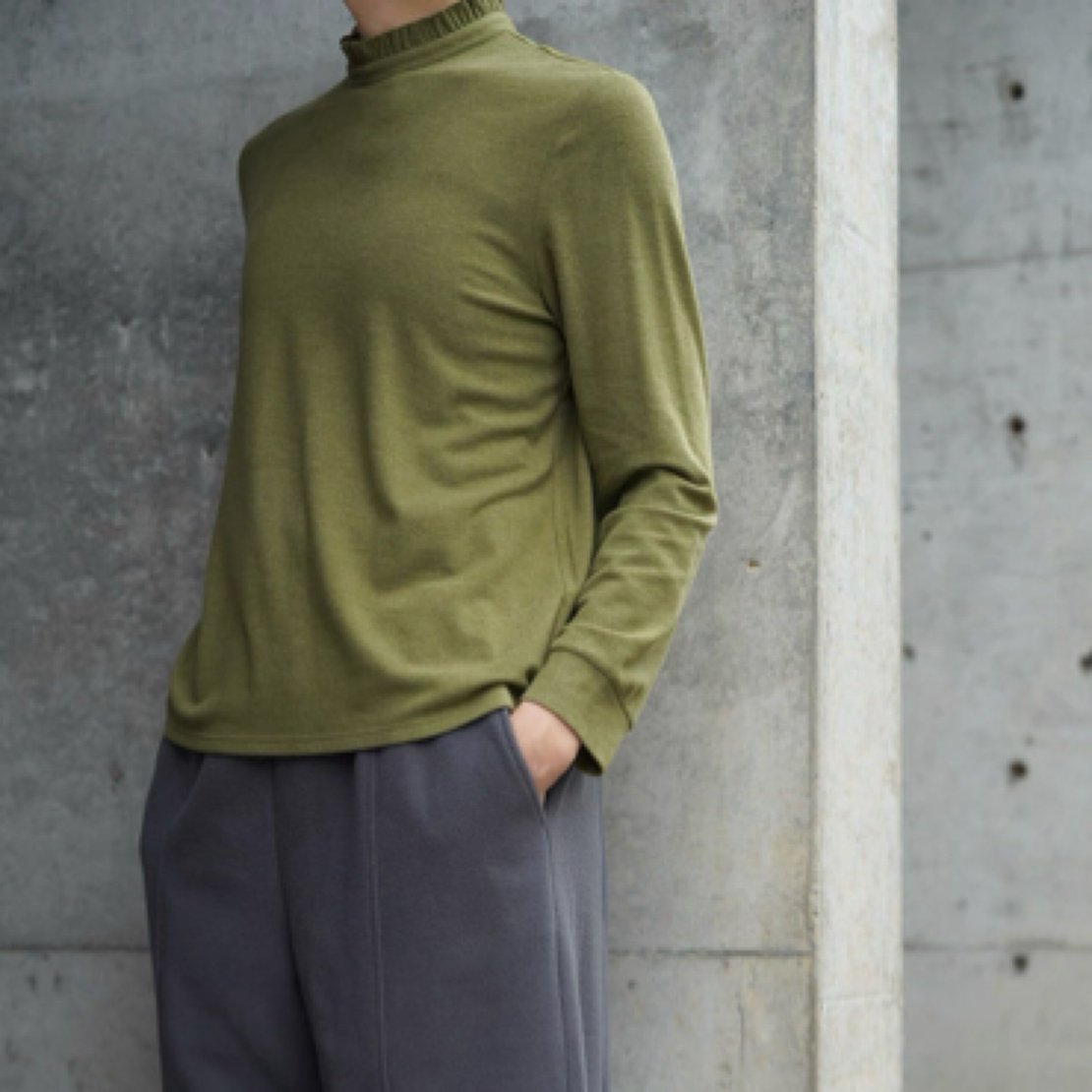 B112 立领磨毛四色休闲打底衫