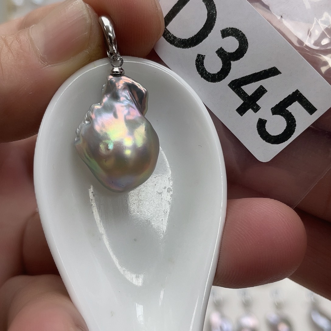 淡水珍珠颈饰银S925镶嵌