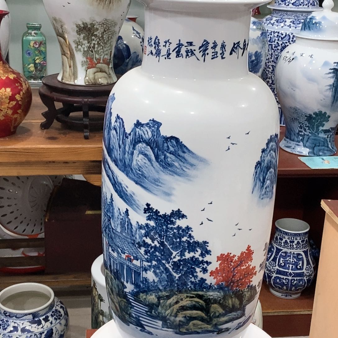 摆件新景德镇陶瓷花