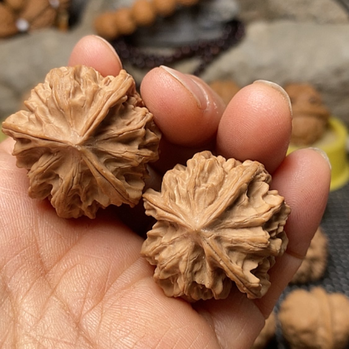 【闪购商品】把件文玩核桃三棱32