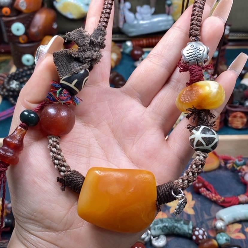 【闪购商品】蜜蜡颈饰未镶嵌项链