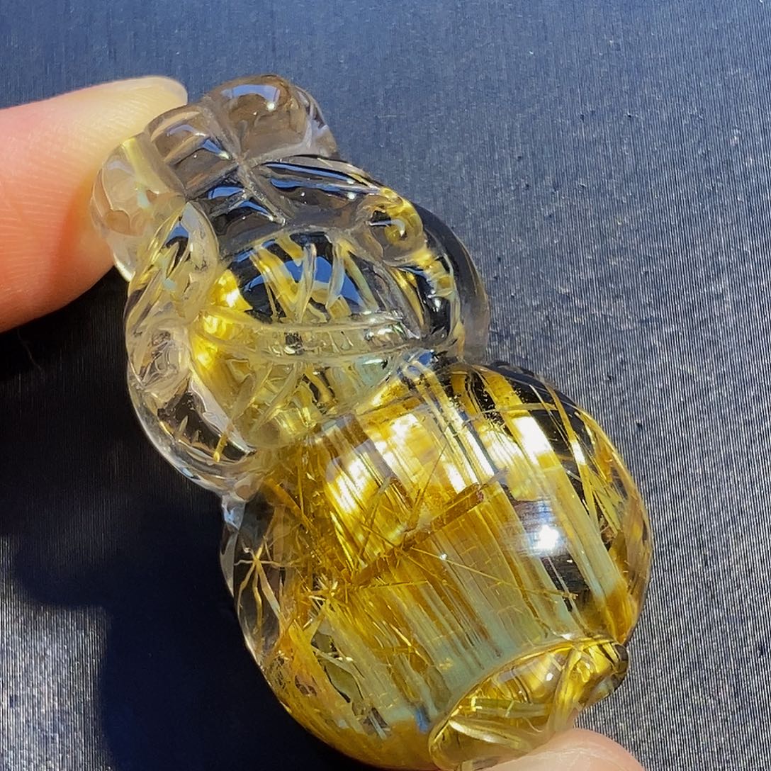 颈饰未镶嵌水晶天然钛晶貔貅吊坠