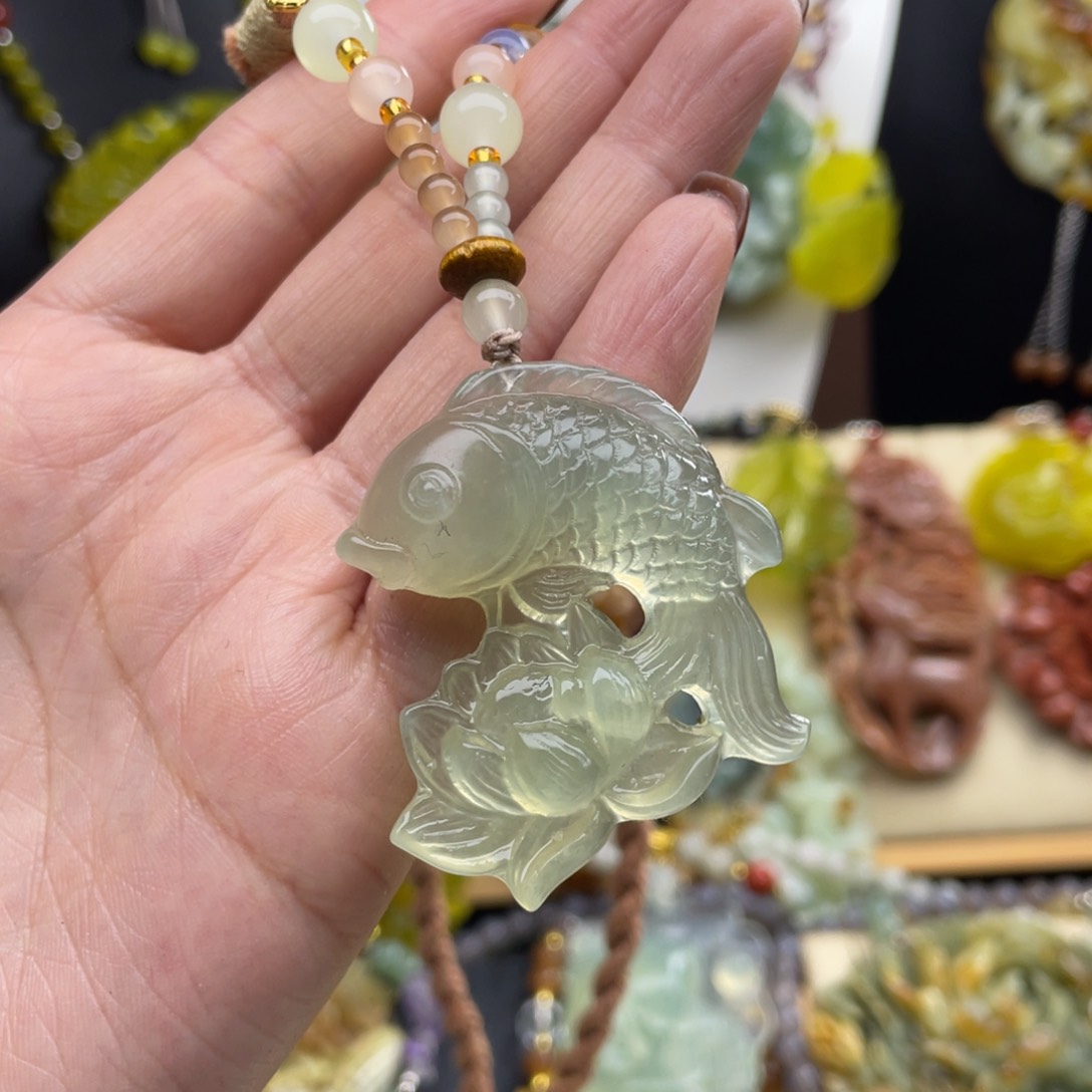 未镶嵌岫玉项链888