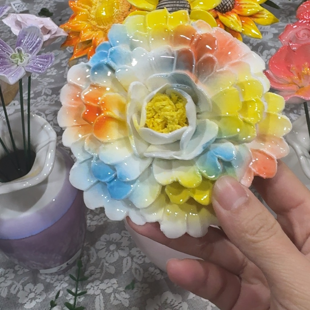 陶瓷花，拍满20发货，退款拉黑