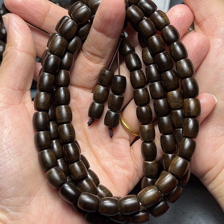 沉香手串葡****.白棋玉化