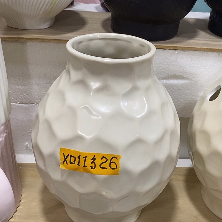 摆件陶陶盆有孔 瑕疵针孔漏釉介意勿拍外口 11外高26