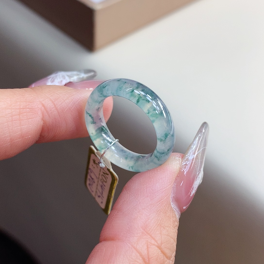 翡翠戒指未镶嵌14-15号