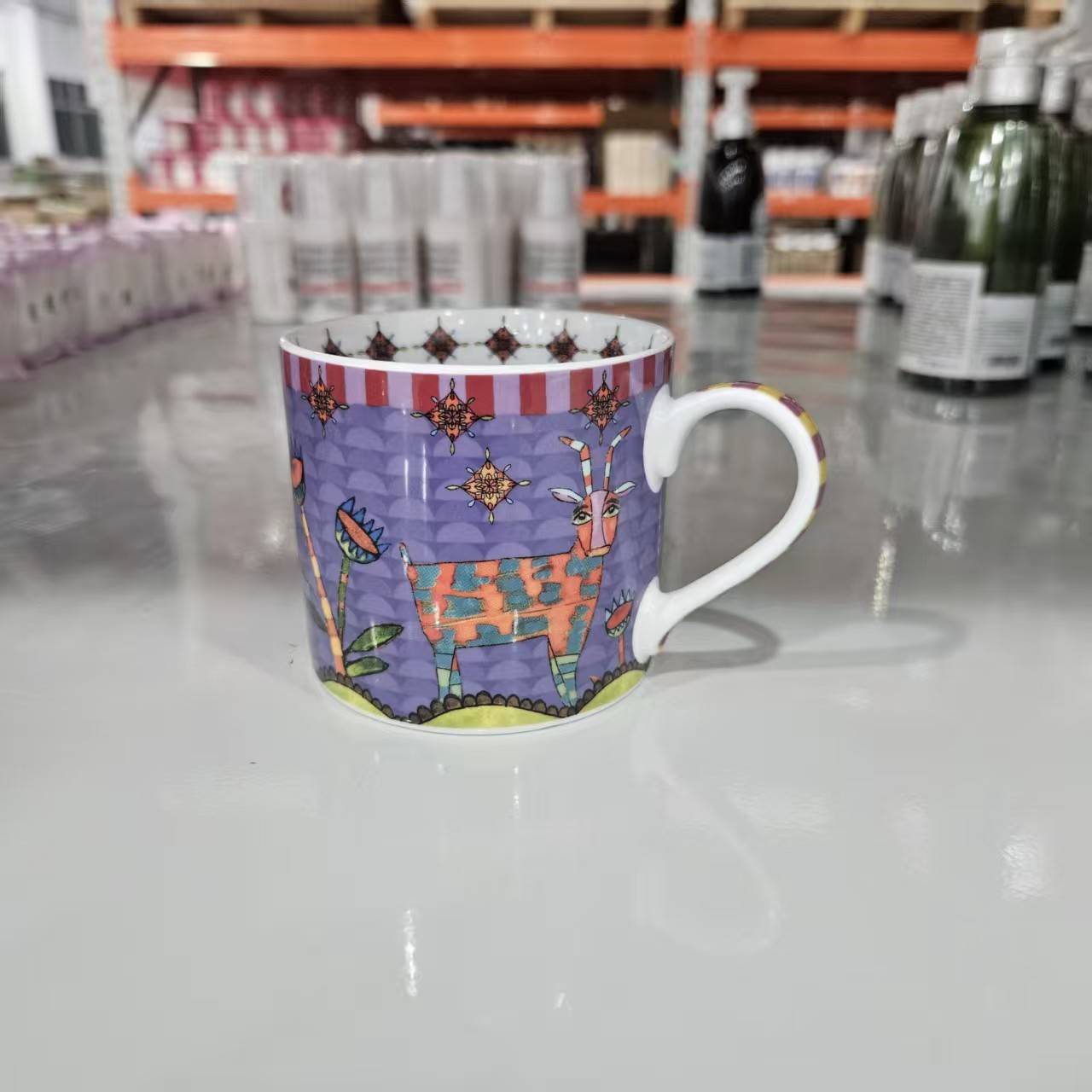 【300ml】摩瑟家居【南非陶瓷杯手绘羊】HAZC马克杯水杯