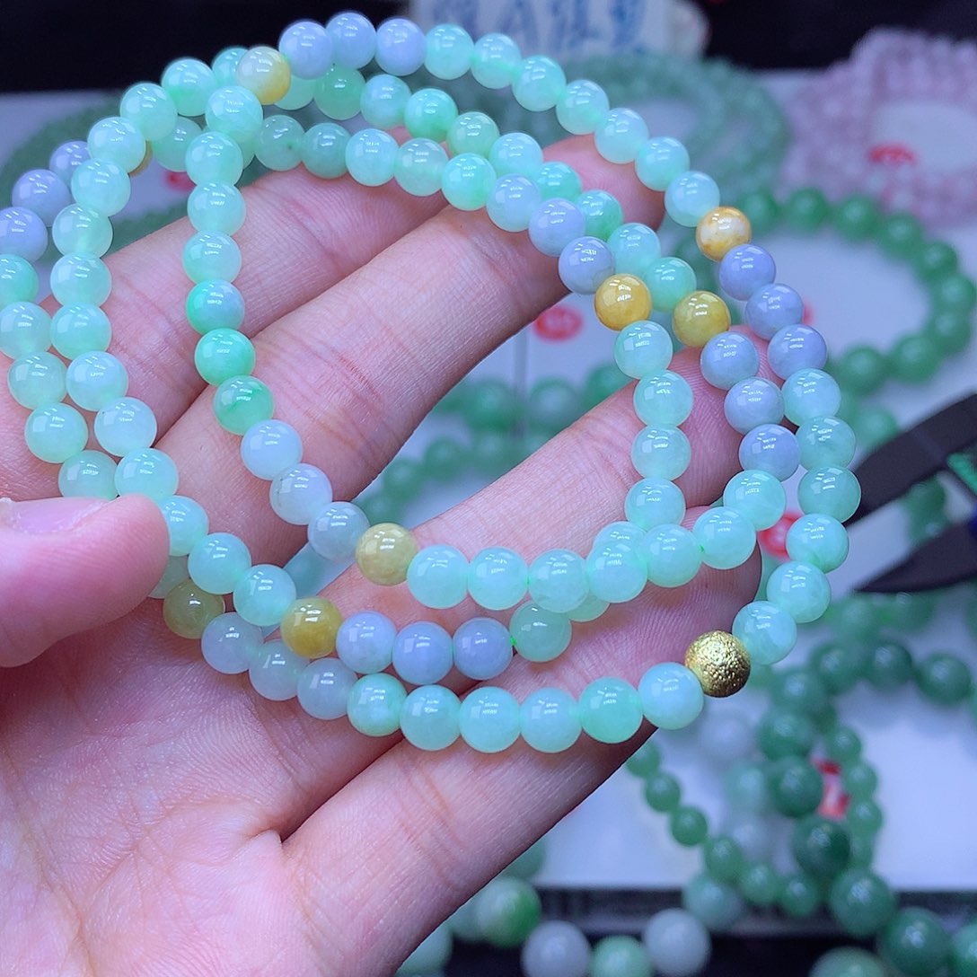 翡翠未镶嵌毛衣链