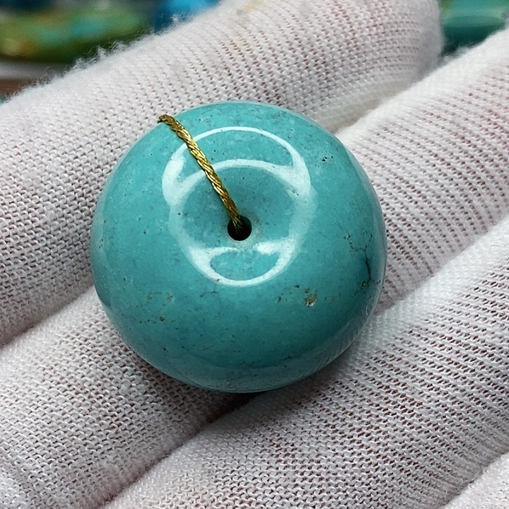 绿松石未镶嵌天然原矿 地大质检