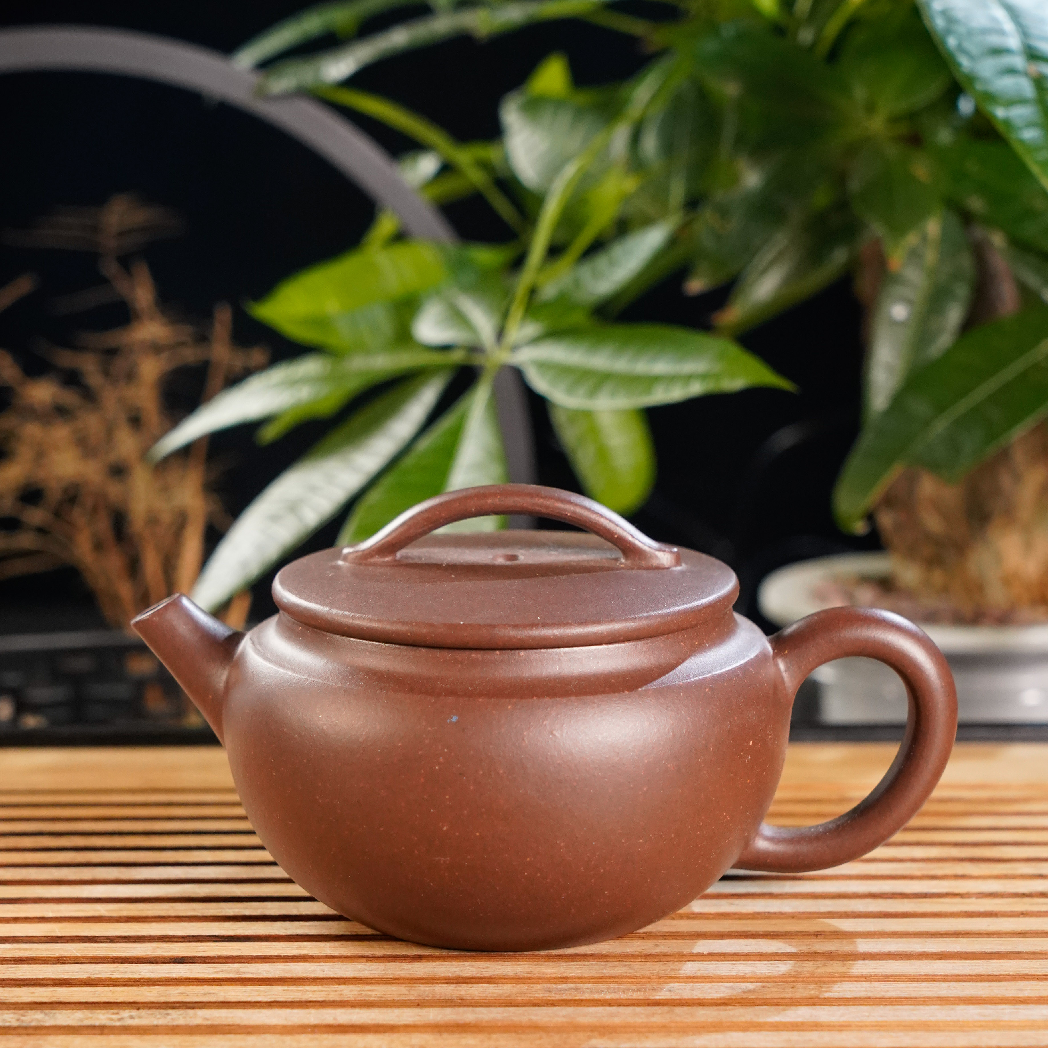 GS36-060    陈群    宜兴手工紫砂   如意柿圆