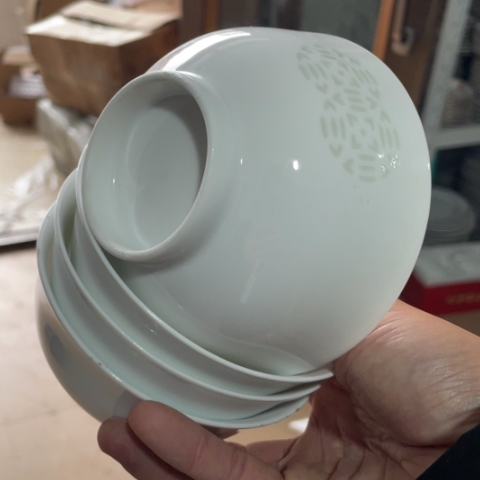 景德镇陶瓷手工胎12厘米玲珑4个