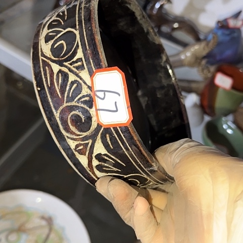 瓷片何*丹国营厂库存微瑕67