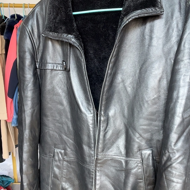 男士皮毛一体无拉链