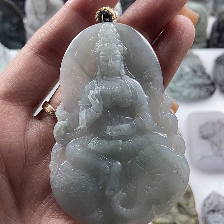 定制翡翠未镶嵌吊坠