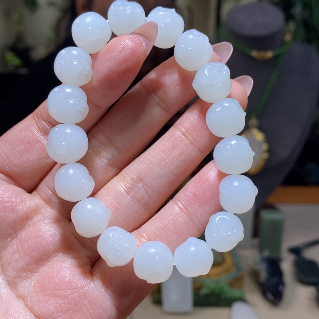 和田玉手链未镶嵌