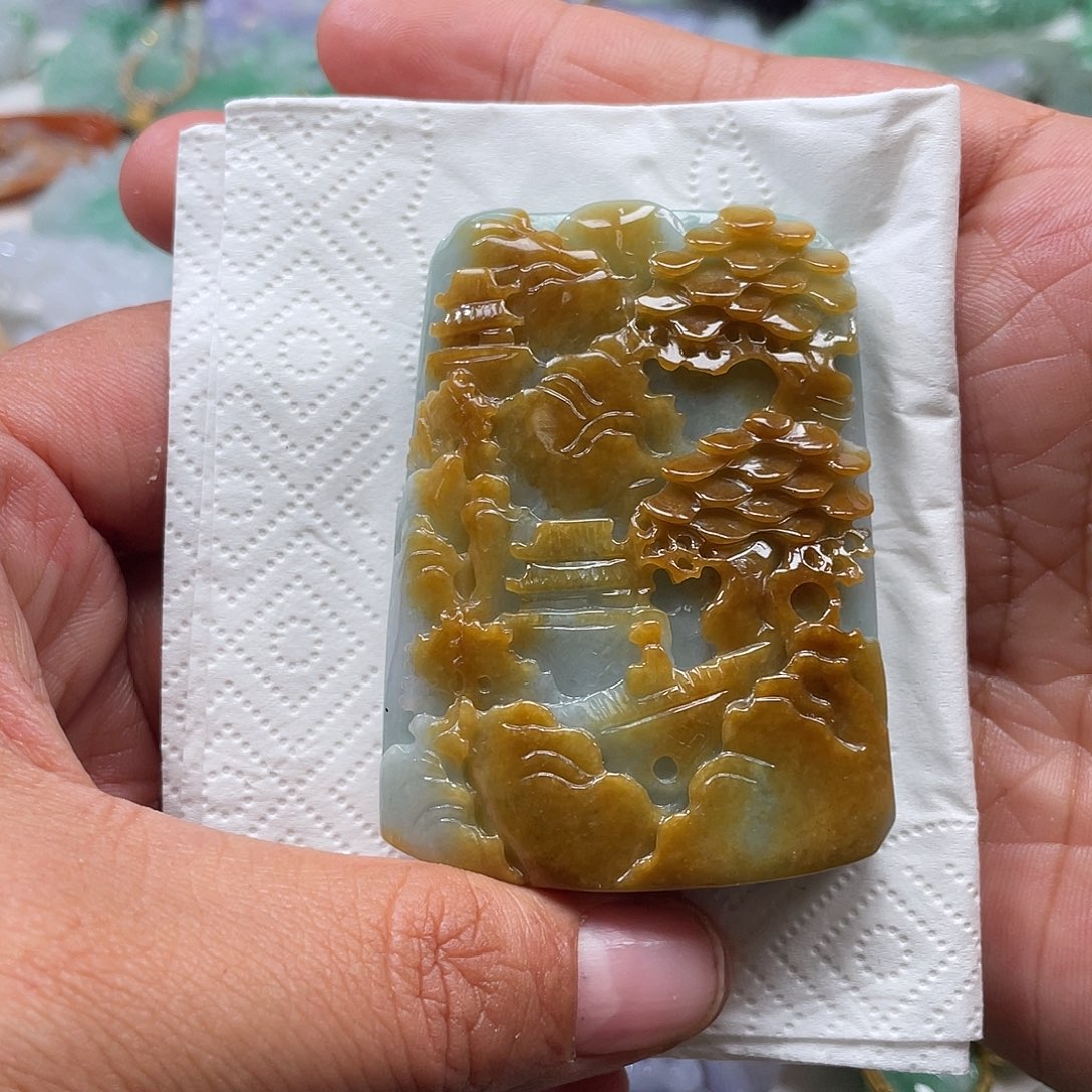 颈饰未镶嵌翡翠翡玉缘翡翠