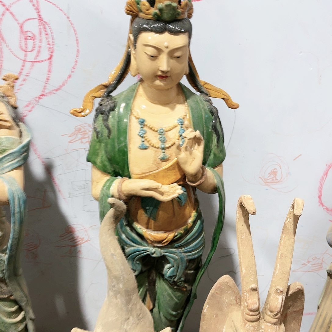 瓦当摆件群**饰瓦当摆件