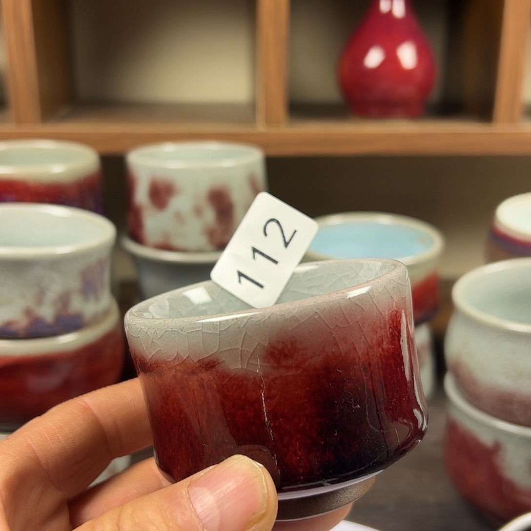 真***弈杯子钧瓷#钧瓷#原矿釉#高温#茶器#非遗传承