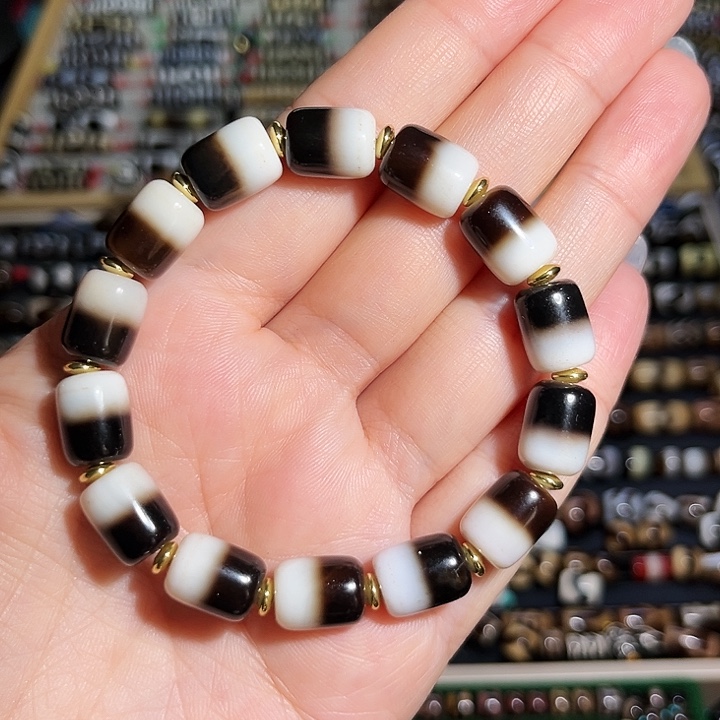 玛瑙/玉髓（覆膜）合金手链