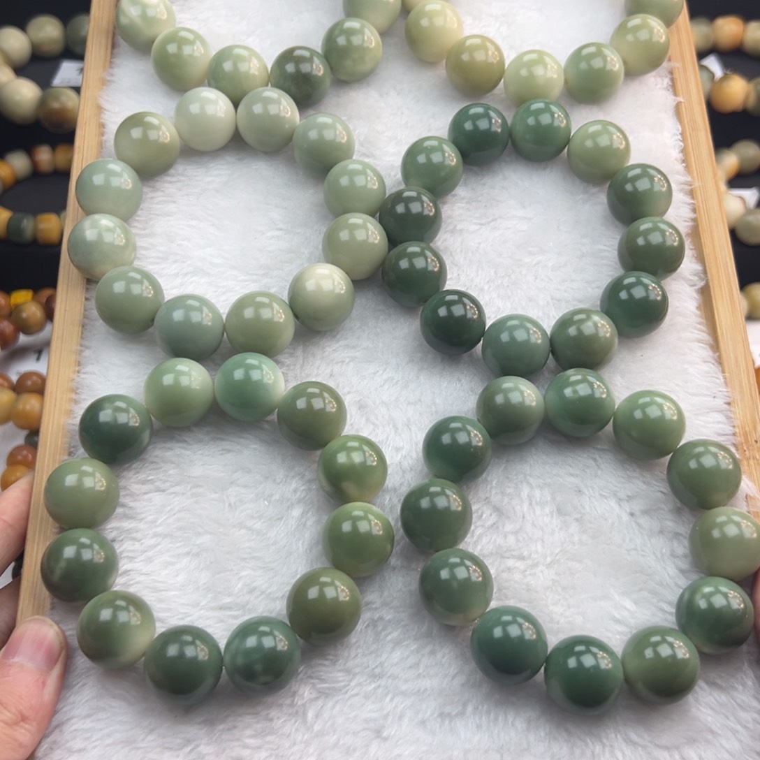 白玉菩提手串微瑕