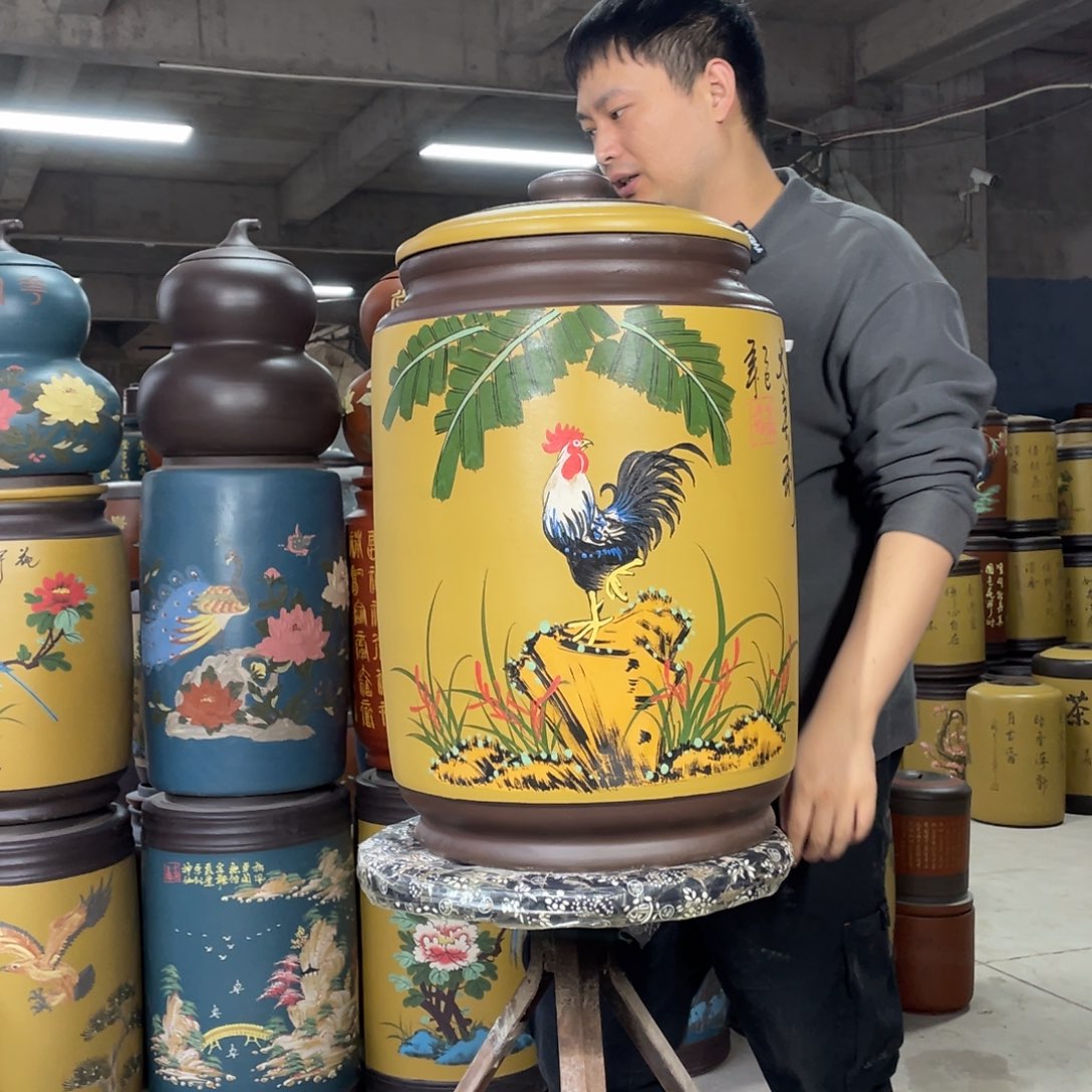 宜兴原矿紫砂茶叶罐