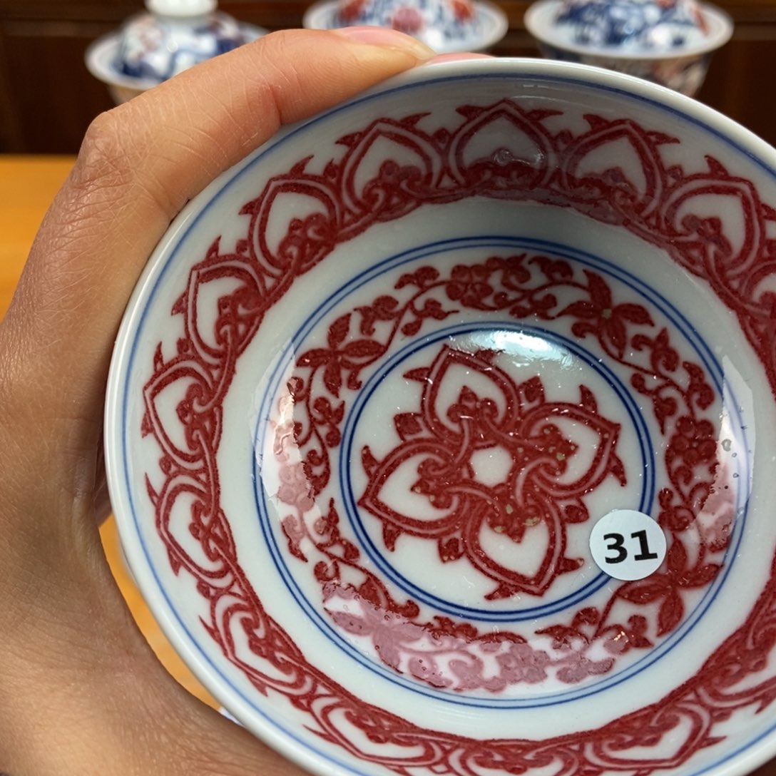 手绘现代茶具非古董