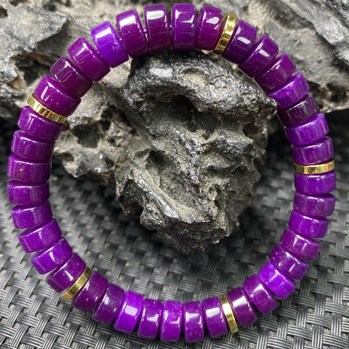 9mm丝绒药片精美手串-860