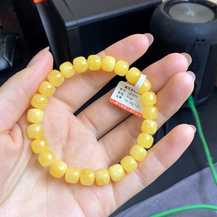 琥珀未镶嵌手串天然无优化琥珀蜜蜡