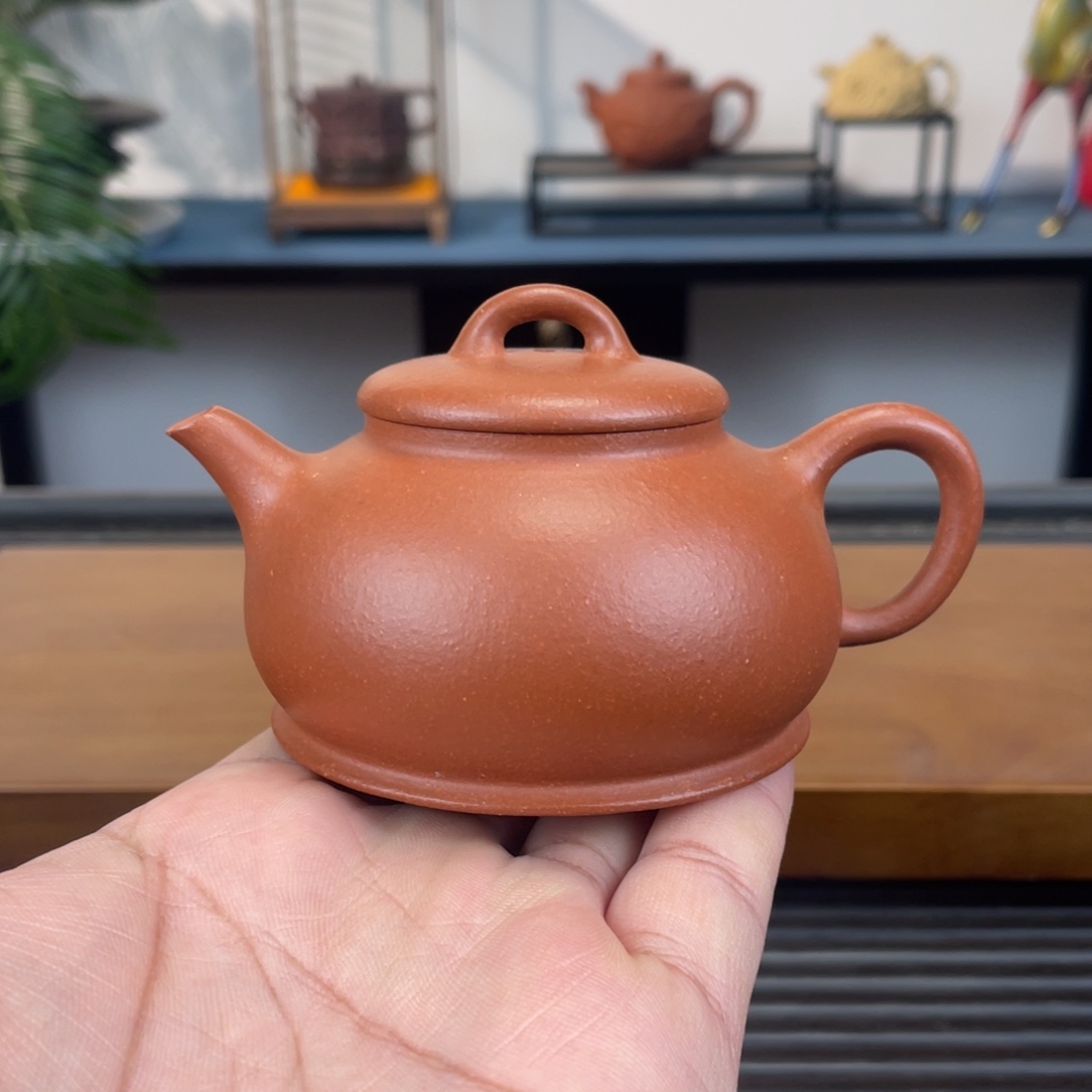 茶壶紫砂红降坡无相150cc