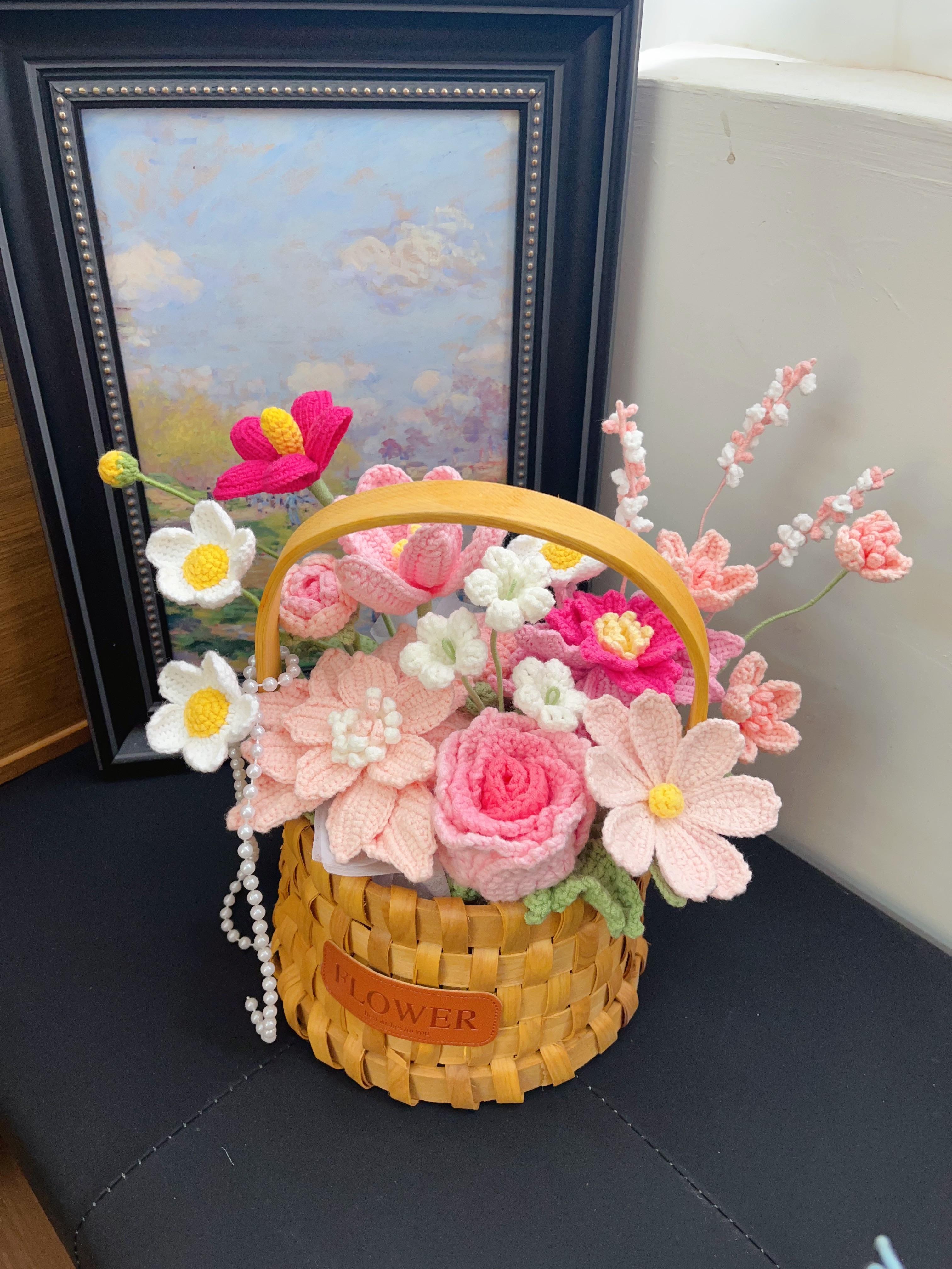 手工针织毛线花束成品精致生日礼物送女友闺蜜妈妈装饰品