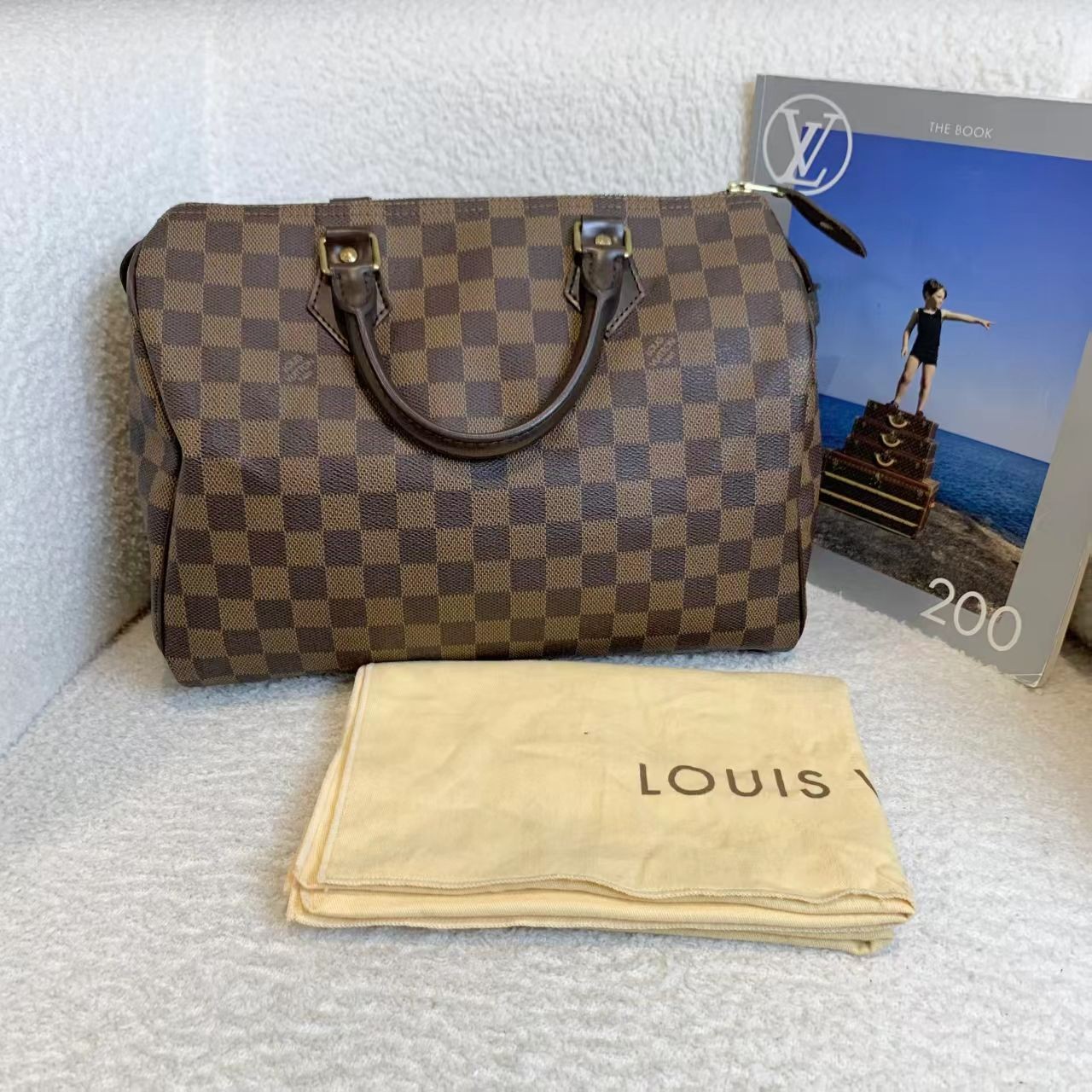 99新 LouisVuitton/路易威登 壹臻/棕棋盘格speedy30 29846570