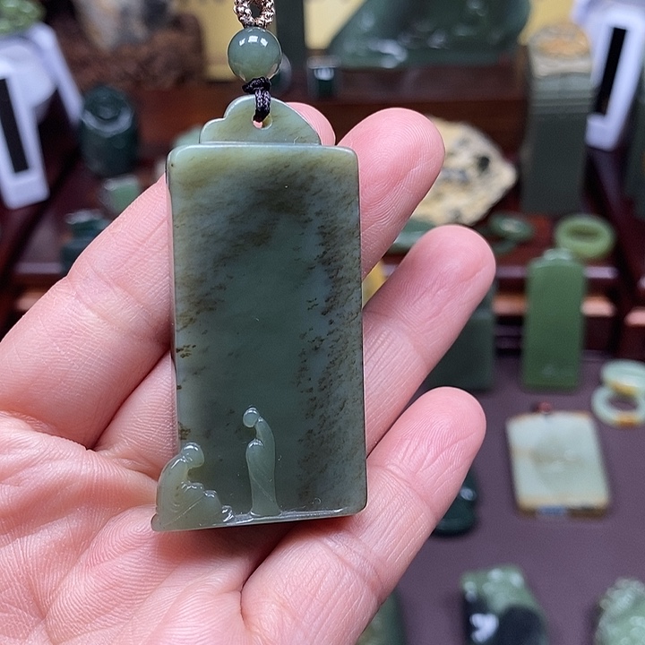 岫岩老玉（透闪石质玉）析木未镶嵌