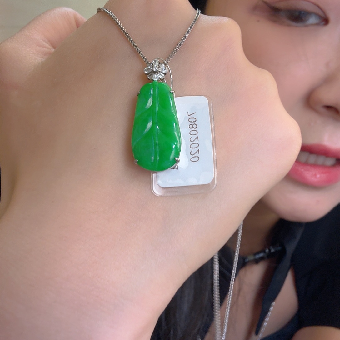 翡翠银S925镶嵌吊坠(不含链)吊坠