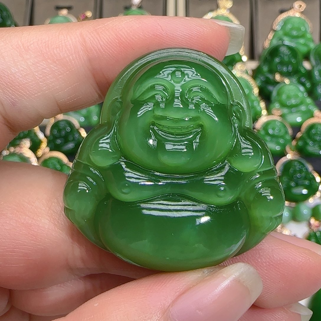 和田玉（碧玉）吊坠(不含链)未镶嵌