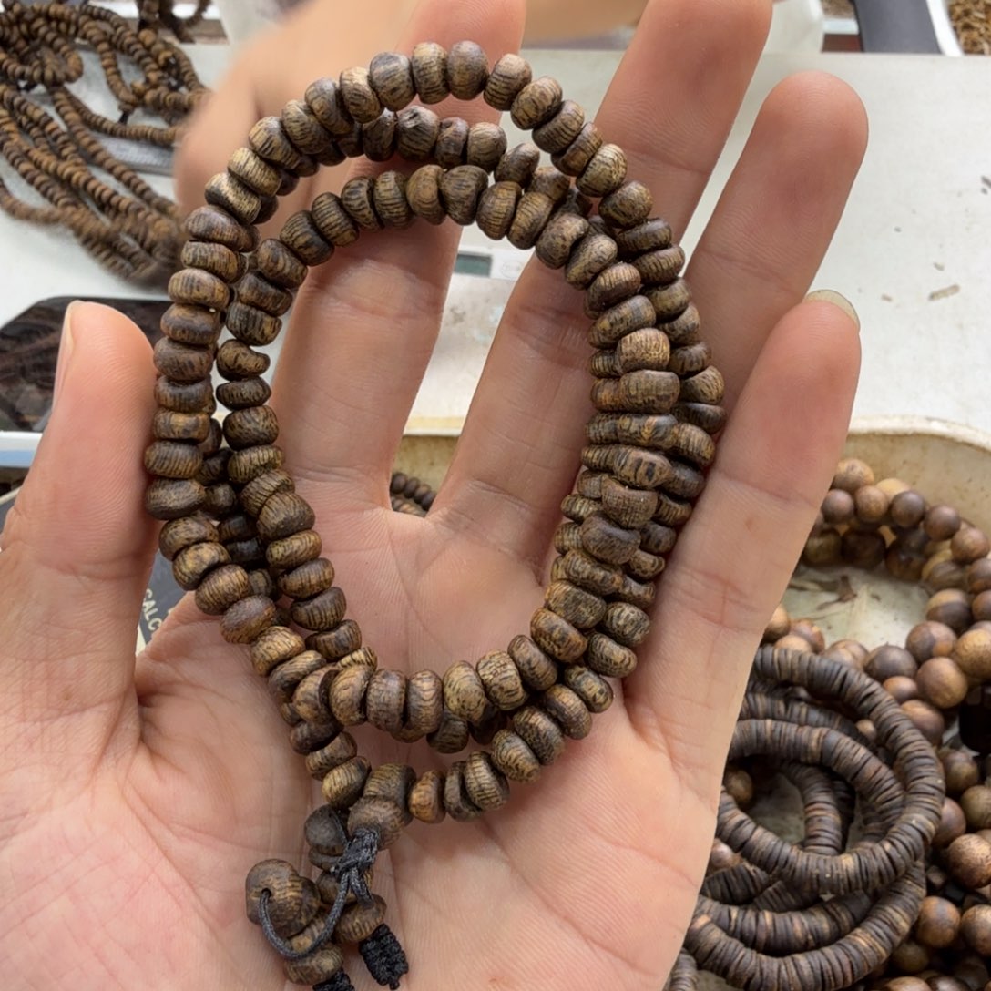 沉香碎屑沉香三圈白奇舍利子15克多样性发一