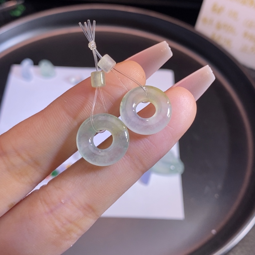 【闪购商品】翡翠挂件未镶嵌甜甜圈