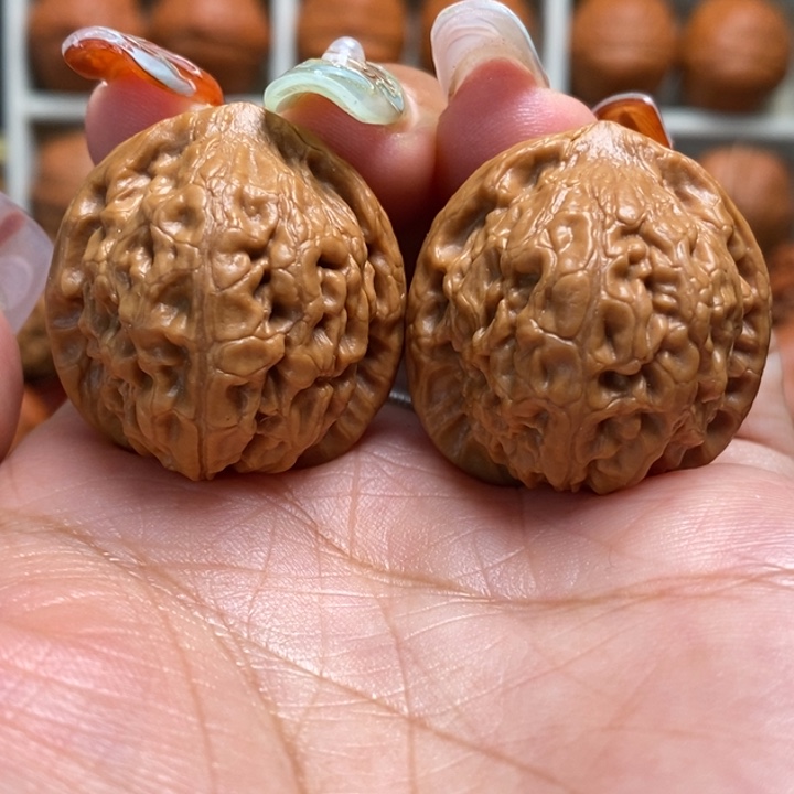 把件文玩核桃莲花