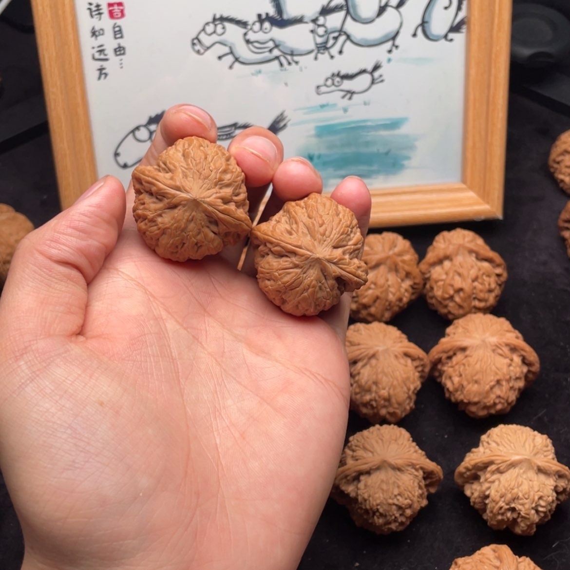 【闪购商品】文玩核桃把件全品铁锤三七